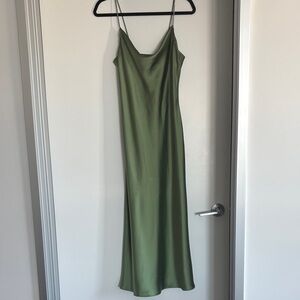 Zara Olive Green Maxi Dress
